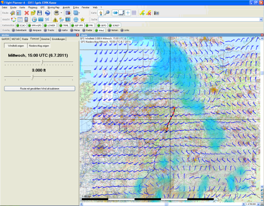 Flight Planner - Software inkl. ICAO-Karte Deutschland