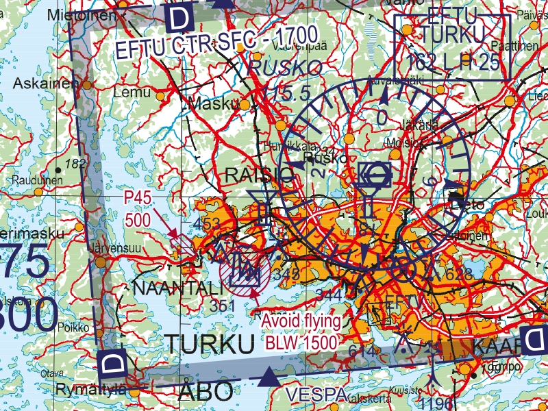 ICAO-Karte Finnland: Helsinki West Ausgabe 2025-Vorbestellung