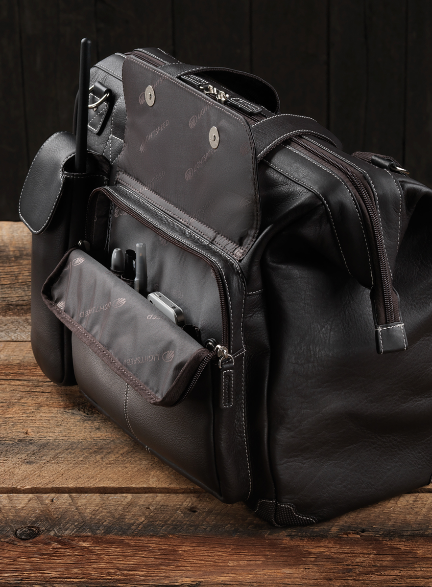 Pilotenledertasche - Lightspeed Gann