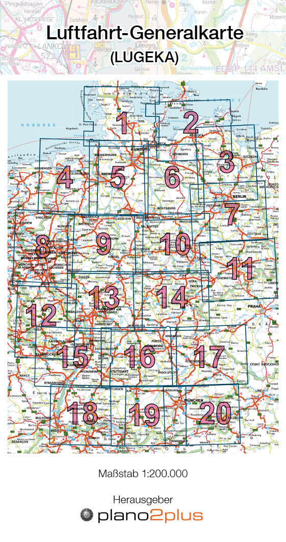 Luftfahrt-Generalkarte Deutschland 2022 (foliert)