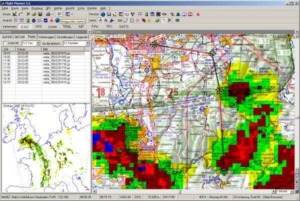 Flight Planner - Software inkl. ICAO-Karte Deutschland
