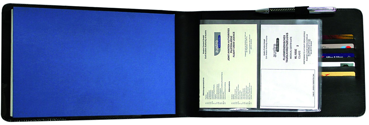 Flugbuch-Hülle "Professional" Leder