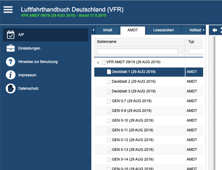AIP VFR Online-Version, Zugang für 12 Monate