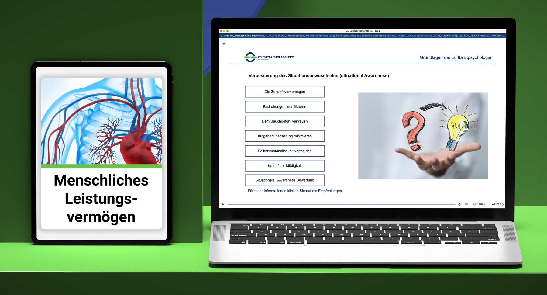 E-Learning Auffrischungskurs: Menschliches Leistungsvermögen