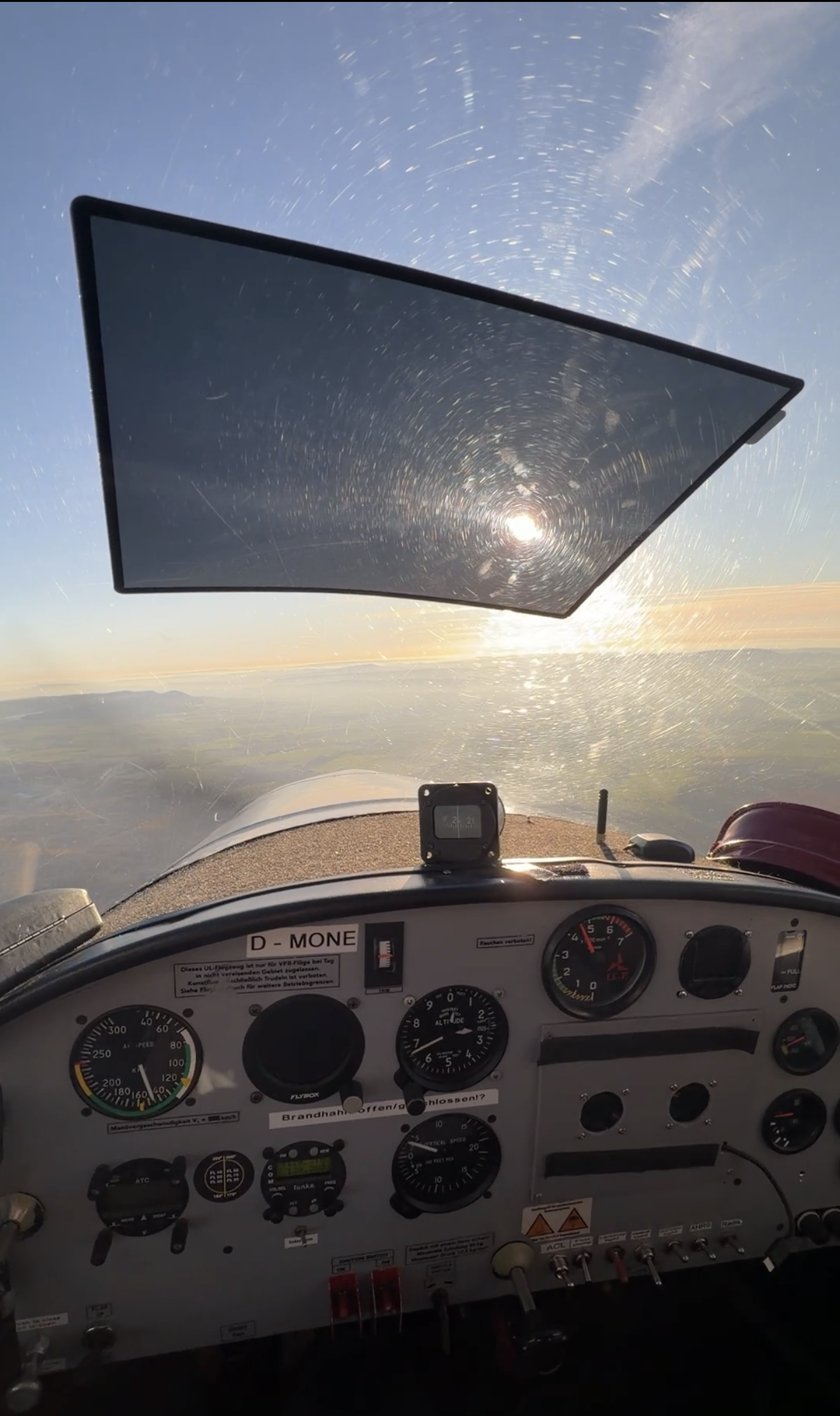 AviationShade für gebogene Scheiben