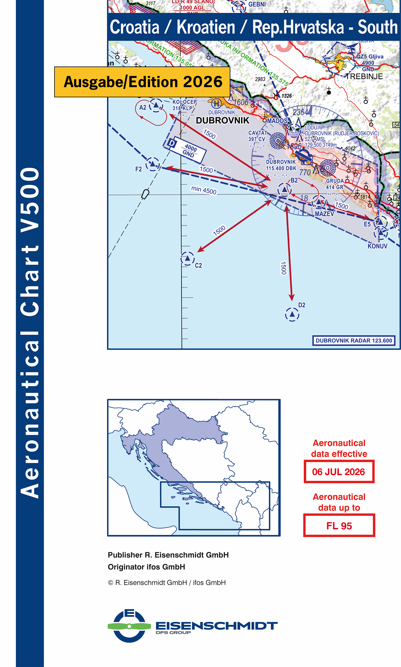 V500 Croatia, Blatt South (Ausgabe 2026) Vorbestellung