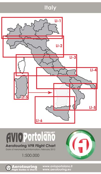 Aerotouring VFR Flight Chart Italien