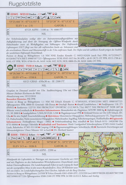 AEROTOURING für Privatpiloten - Deutschland