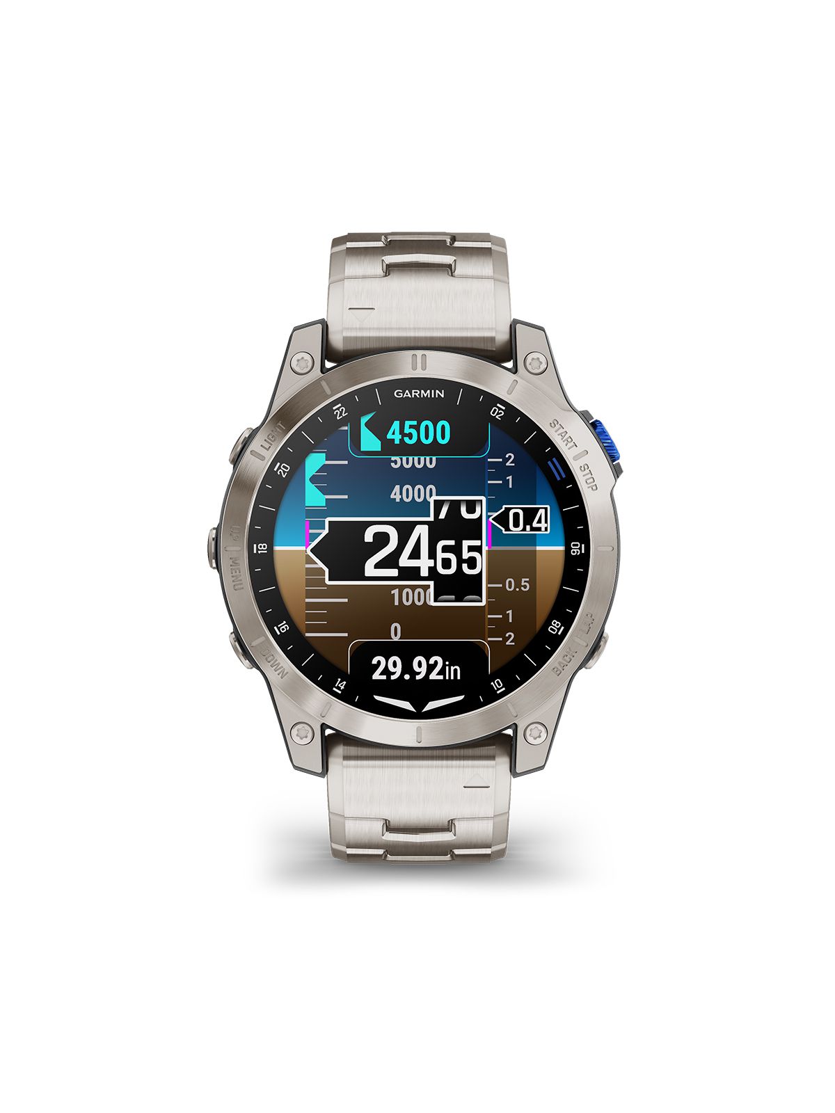Garmin D2 Mach 1 Aviator Smartwatch - Titan-Armband