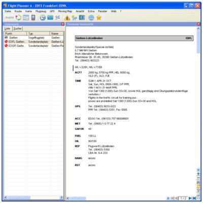 VFR approach charts - AIP D-A-CH for Flight Planner