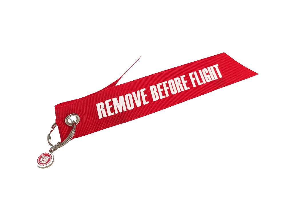 Fähnchen-Anhänger - REMOVE BEFORE FLIGHT (3 Stück)
