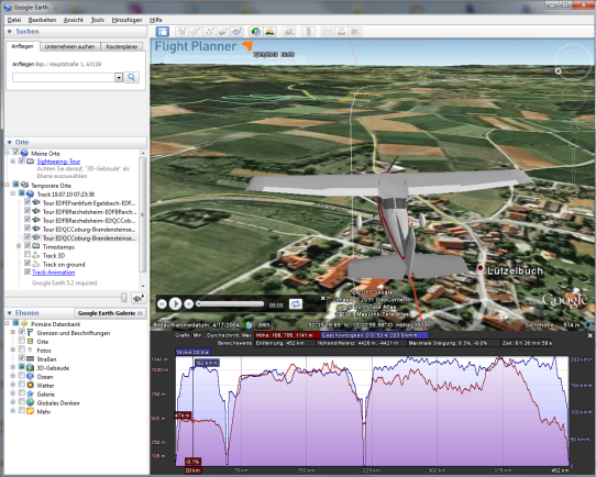 Flight Planner - Software inkl. ICAO-Karte Deutschland
