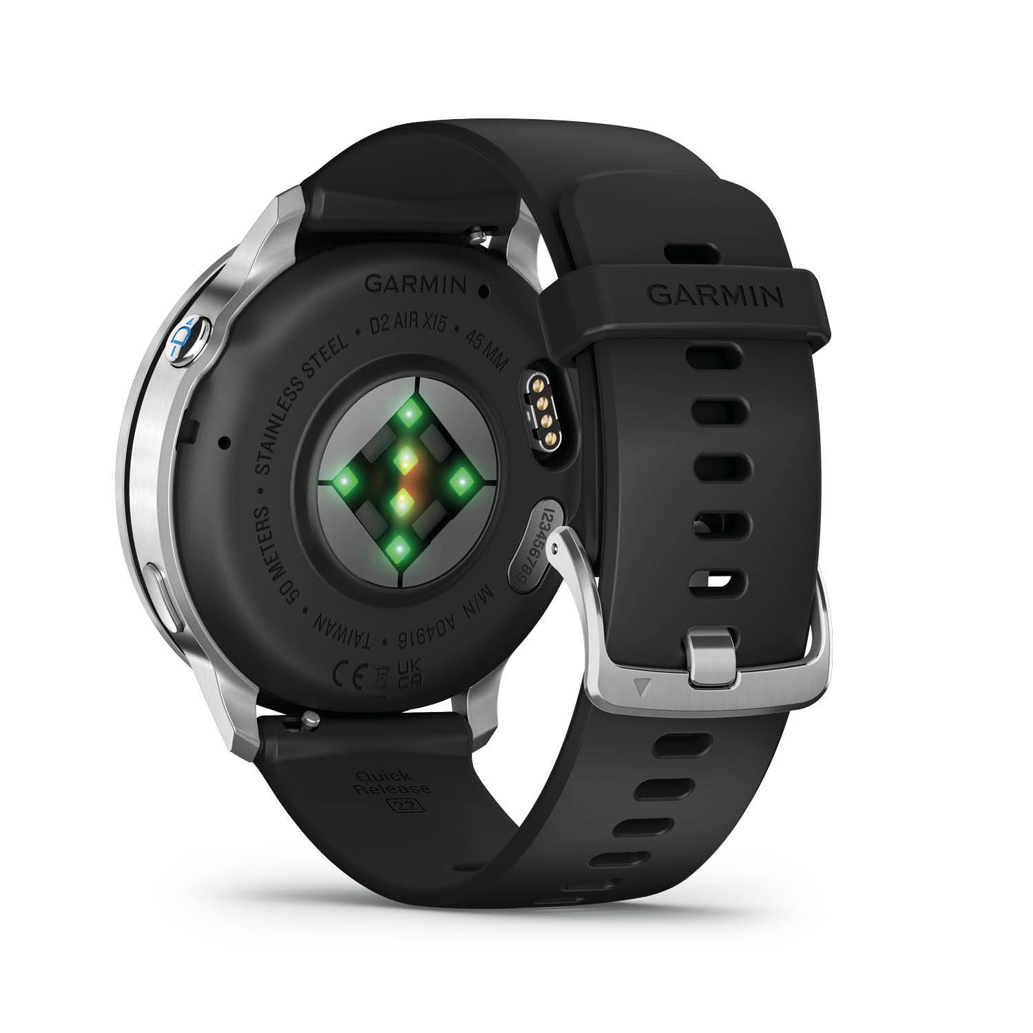 Garmin D2 Air X15 - Aviator Smartwatch - Silbernes Gehäuse