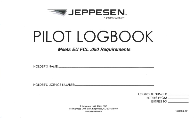 Jeppesen European Pilot Logbook