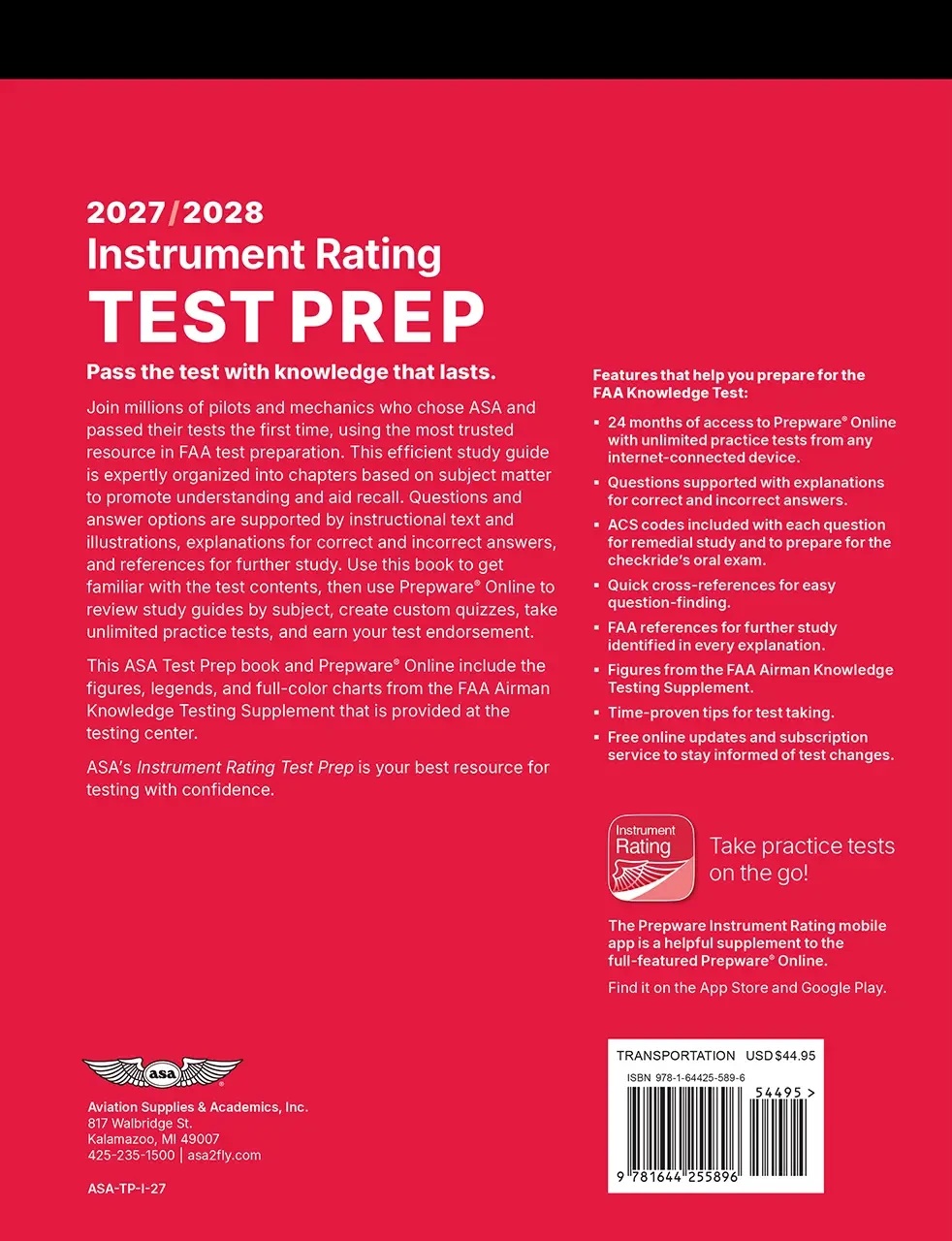 Test Prep 2027-2028: Instrument Rating (Buch)