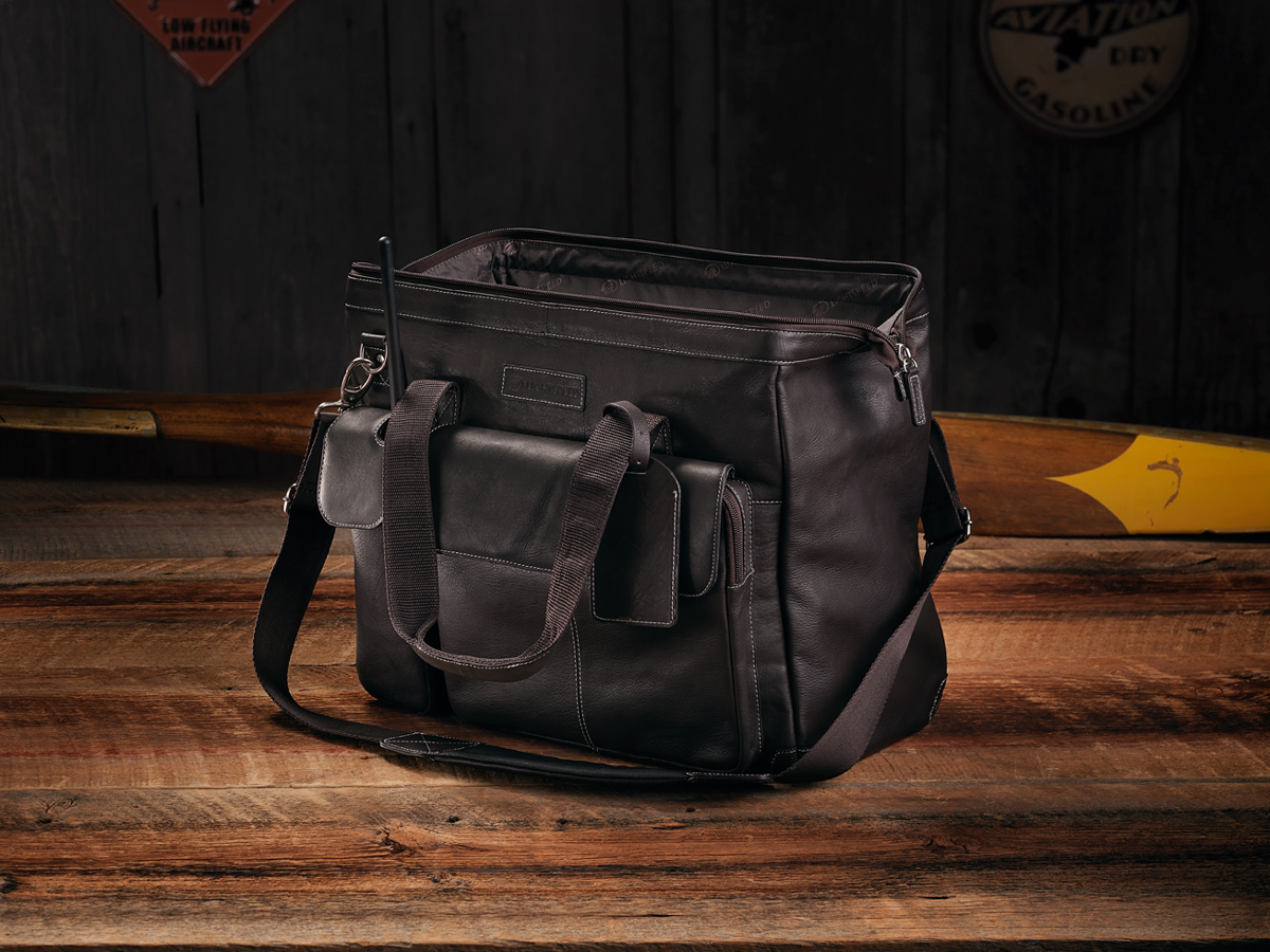 Pilotenledertasche - Lightspeed Gann