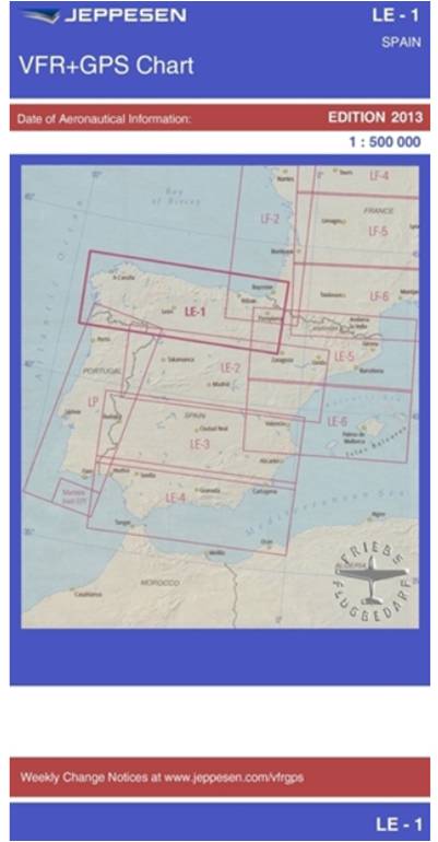 VFR-GPS Chart - Spanien - LE1