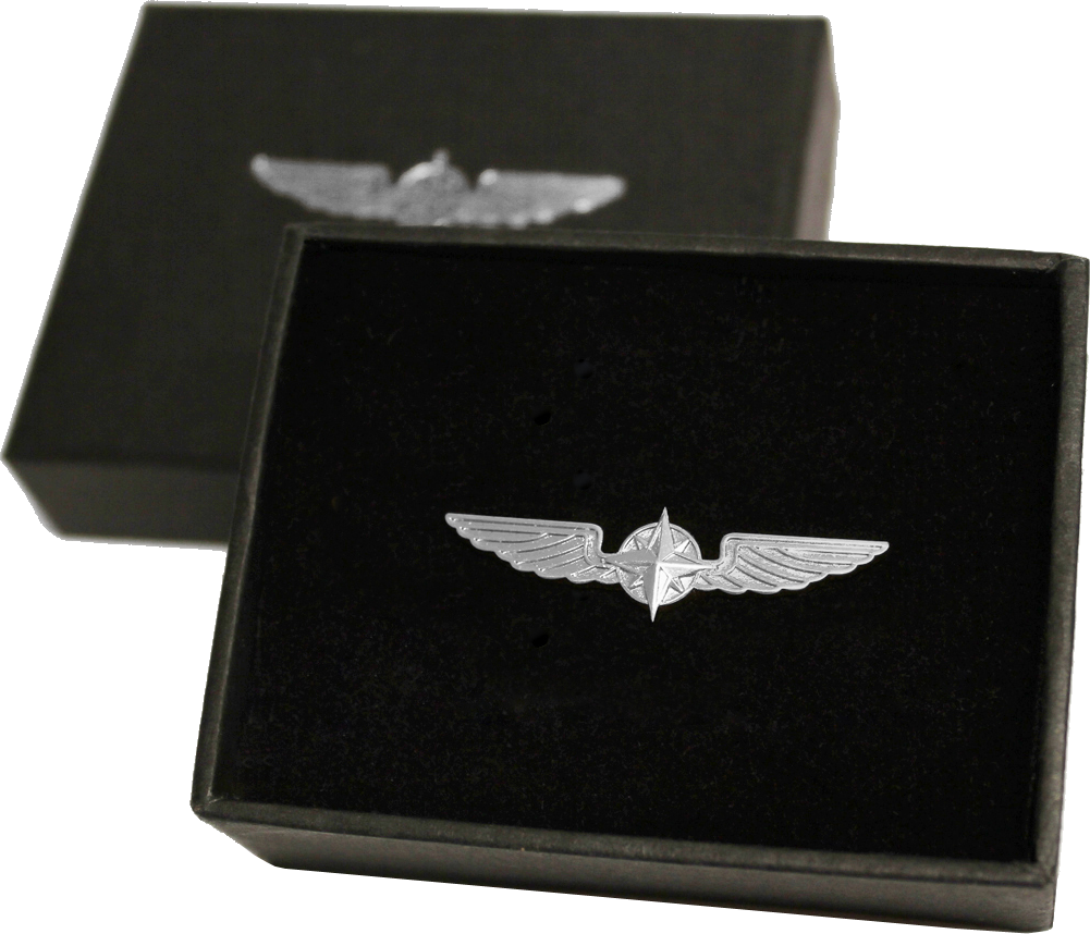 PILOT WINGS SILVER - MEDIUM