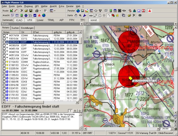 Flight Planner - Software inkl. ICAO-Karte Deutschland
