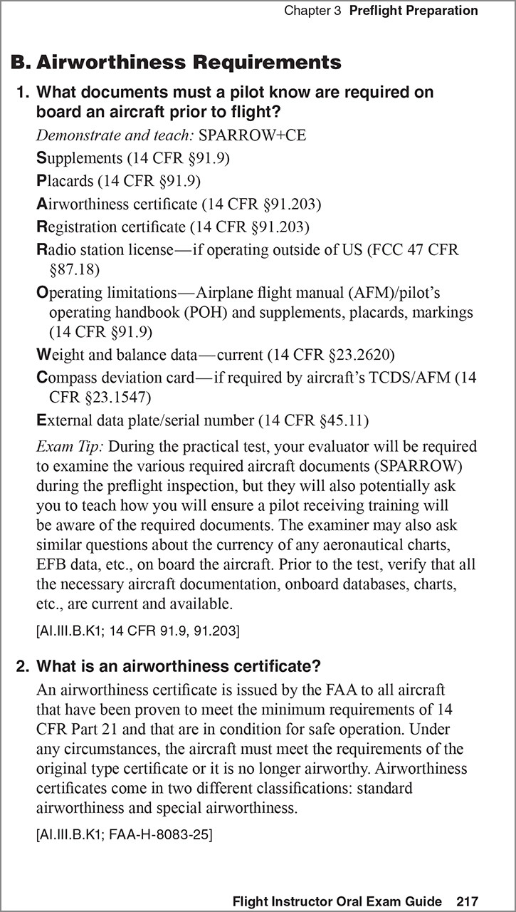 Oral Exam Guide: Flight Instructor (9th Edition)