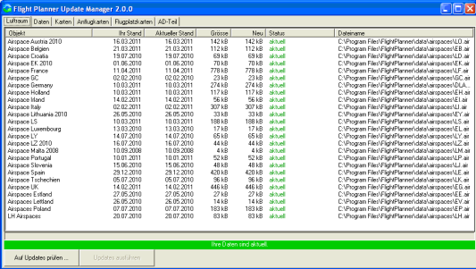 Flight Planner - Software inkl. ICAO-Karte Deutschland