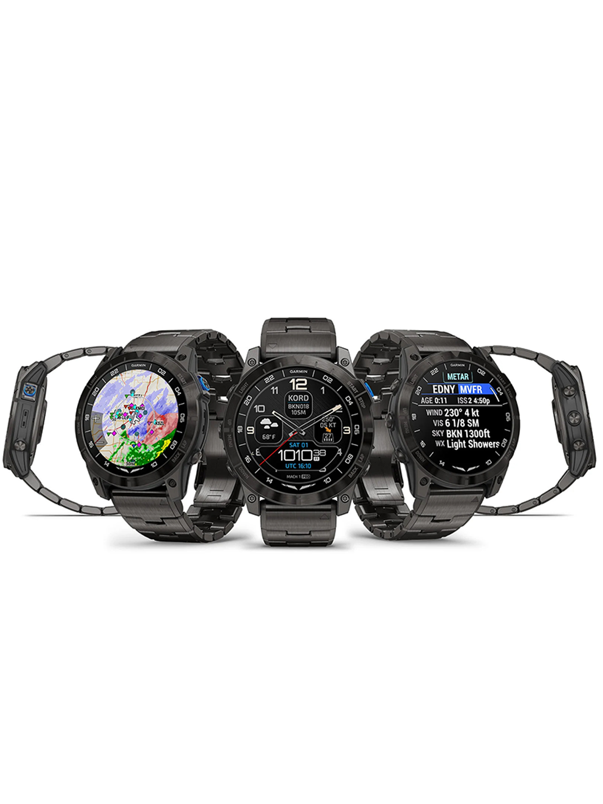 Garmin D2 Mach 1 Aviator Smartwatch - Leather Band (brown)