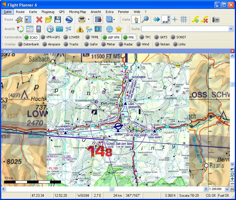 Flight Planner - VFR-Anflugkarten - AIP Austria