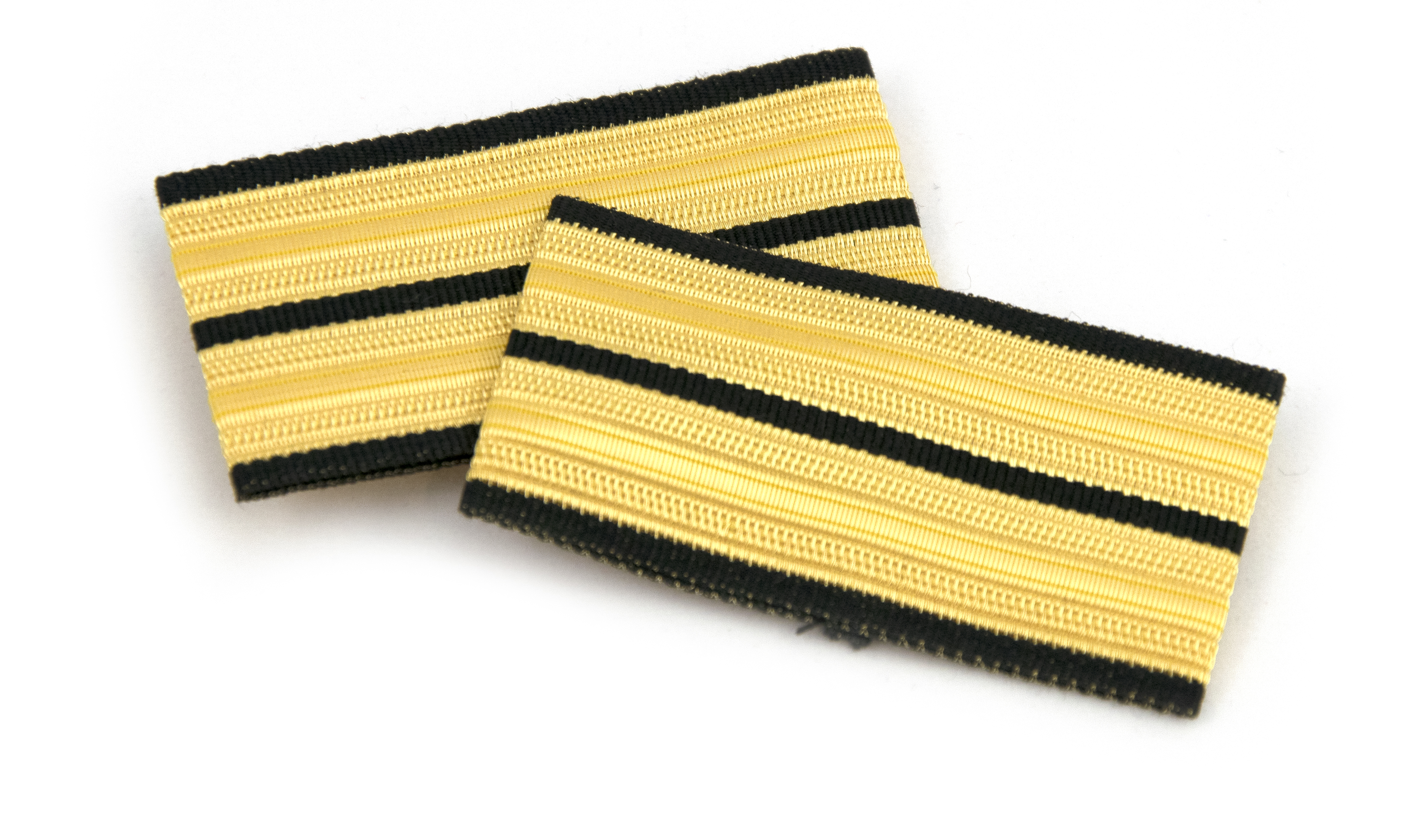 Schulter-Rang-Streifen 2er, gold, schmal