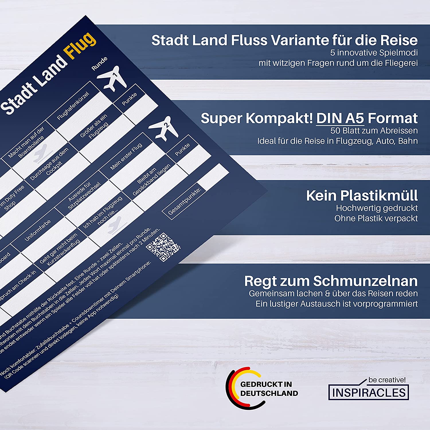 Stadt-Land-Flug Reisespiel