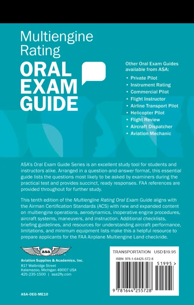 Oral Exam Guide: Multi-Engine, 10th Edition