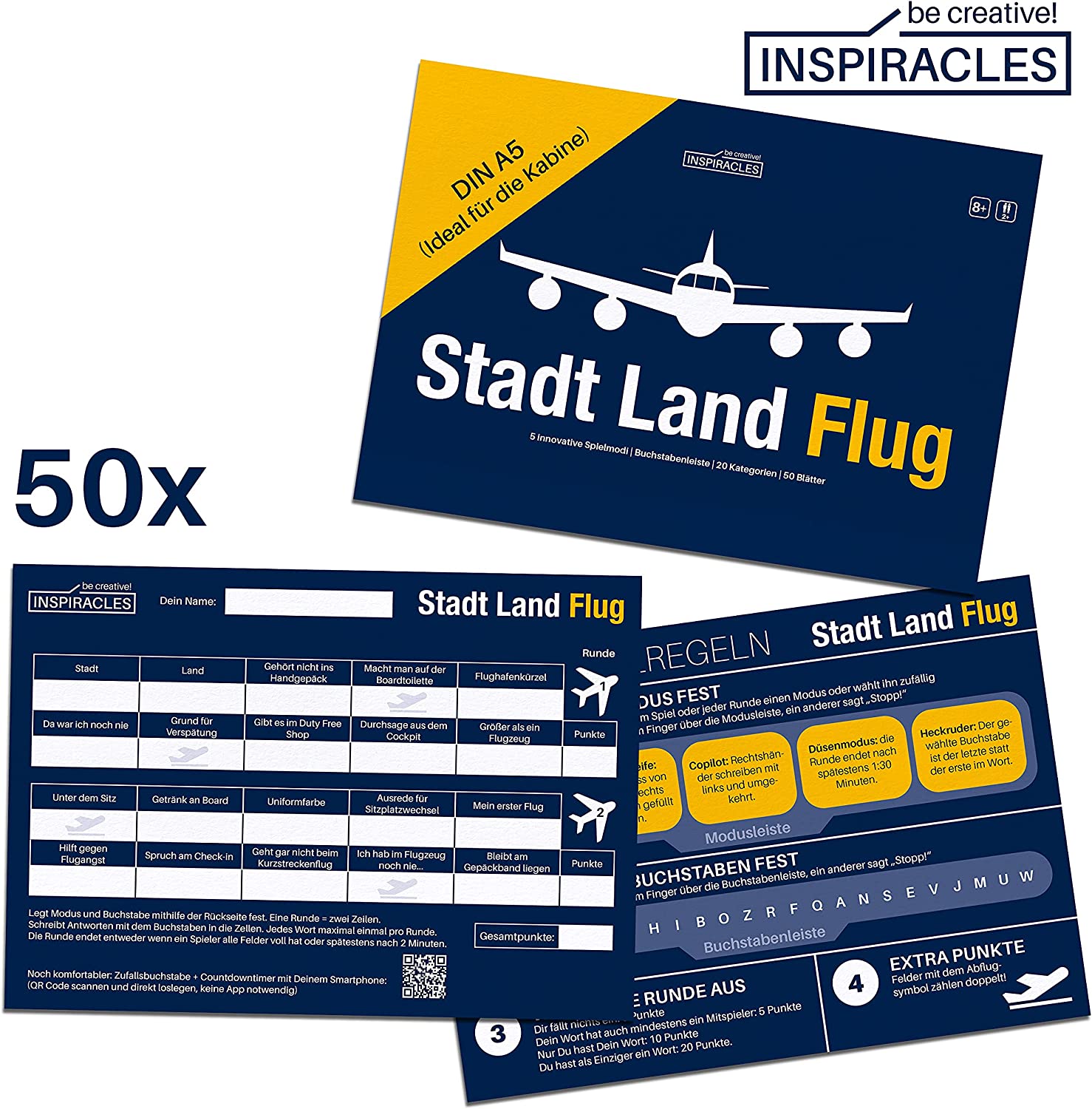 Stadt-Land-Flug Reisespiel