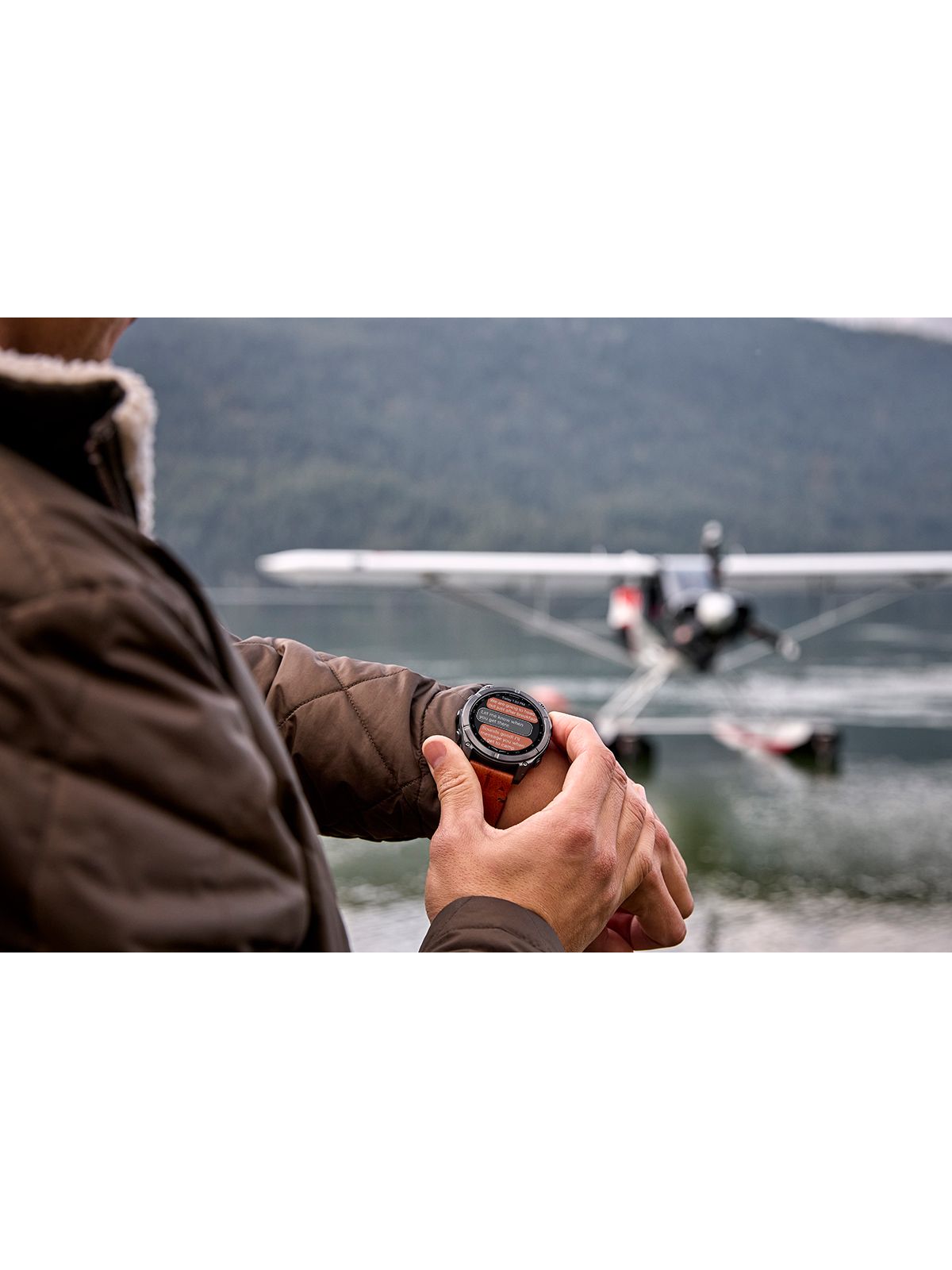 Garmin D2 Mach 1 Aviator Smartwatch - Leather Band (brown)