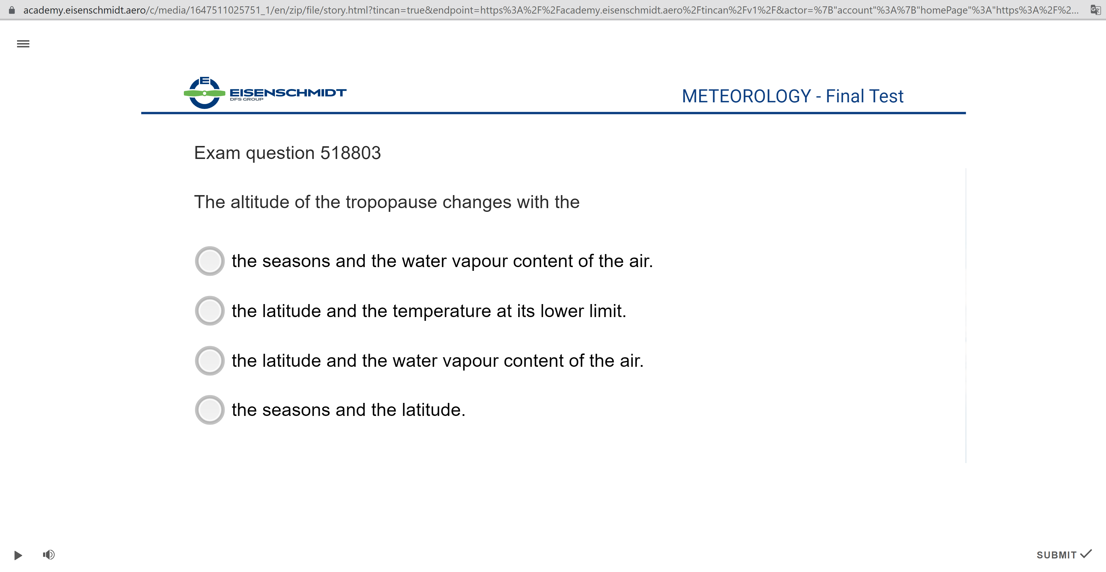 E-Learning Auffrischungskurs: Meteorologie (Englisch)
