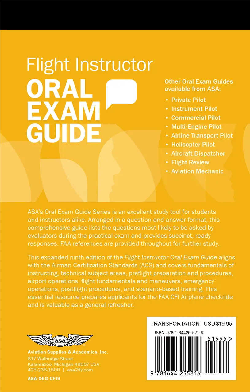 Oral Exam Guide: Flight Instructor (9th Edition)