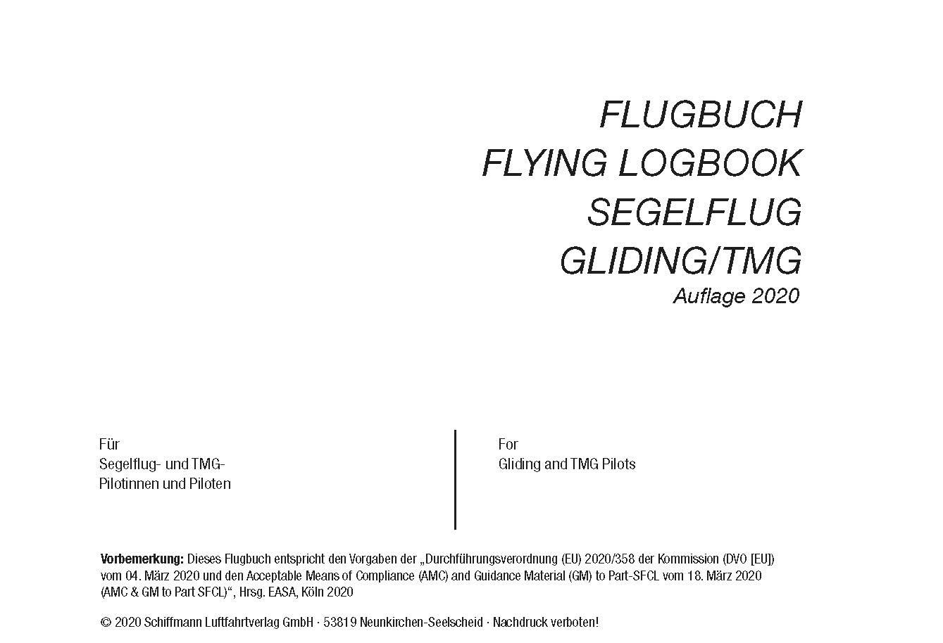 Flugbuch für Segelflieger TMG