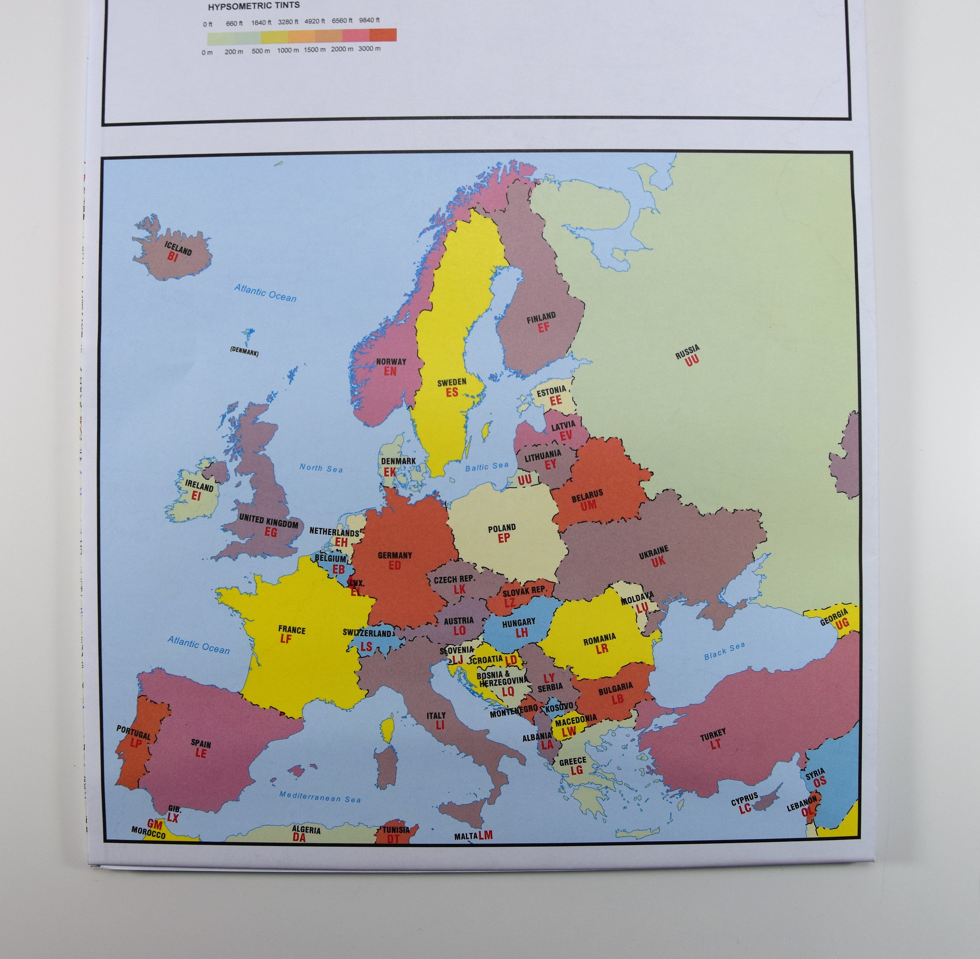 Europe Wall Chart, 7th Edition