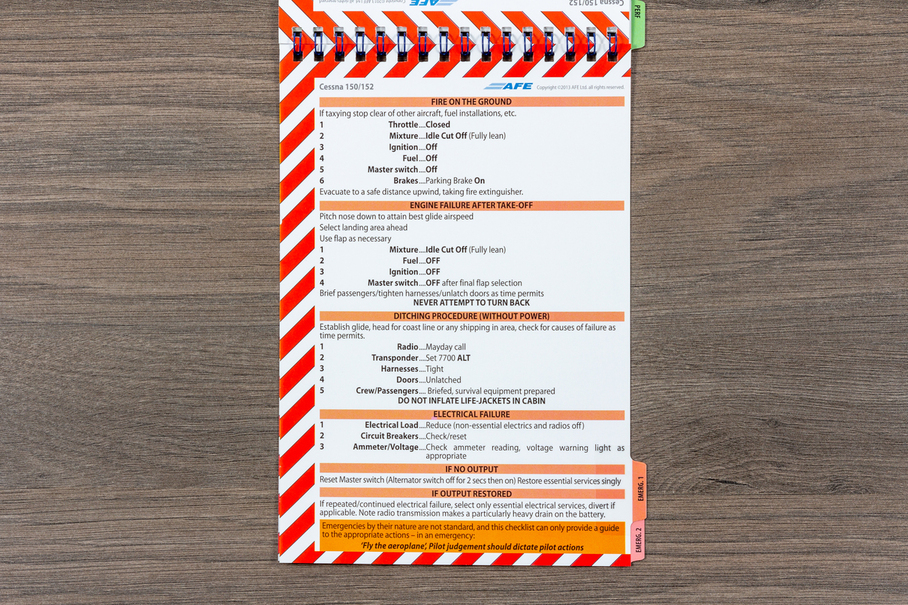 Checkliste Cessna 150/152