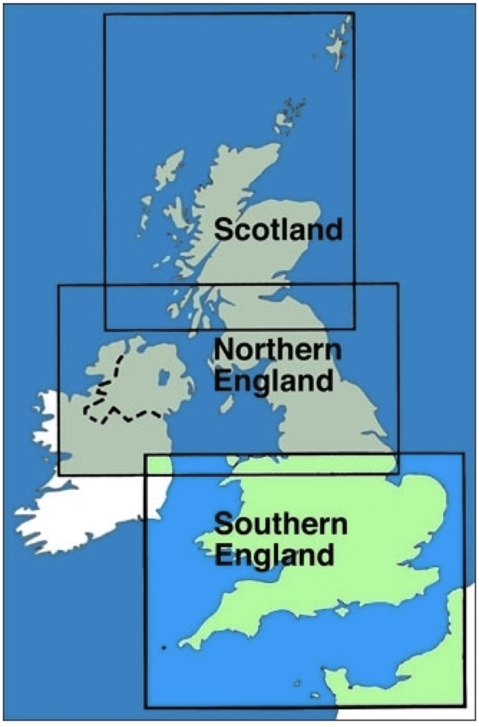 ICAO-Karte Großbritannien: Südengland + Wales Ausgabe 2025