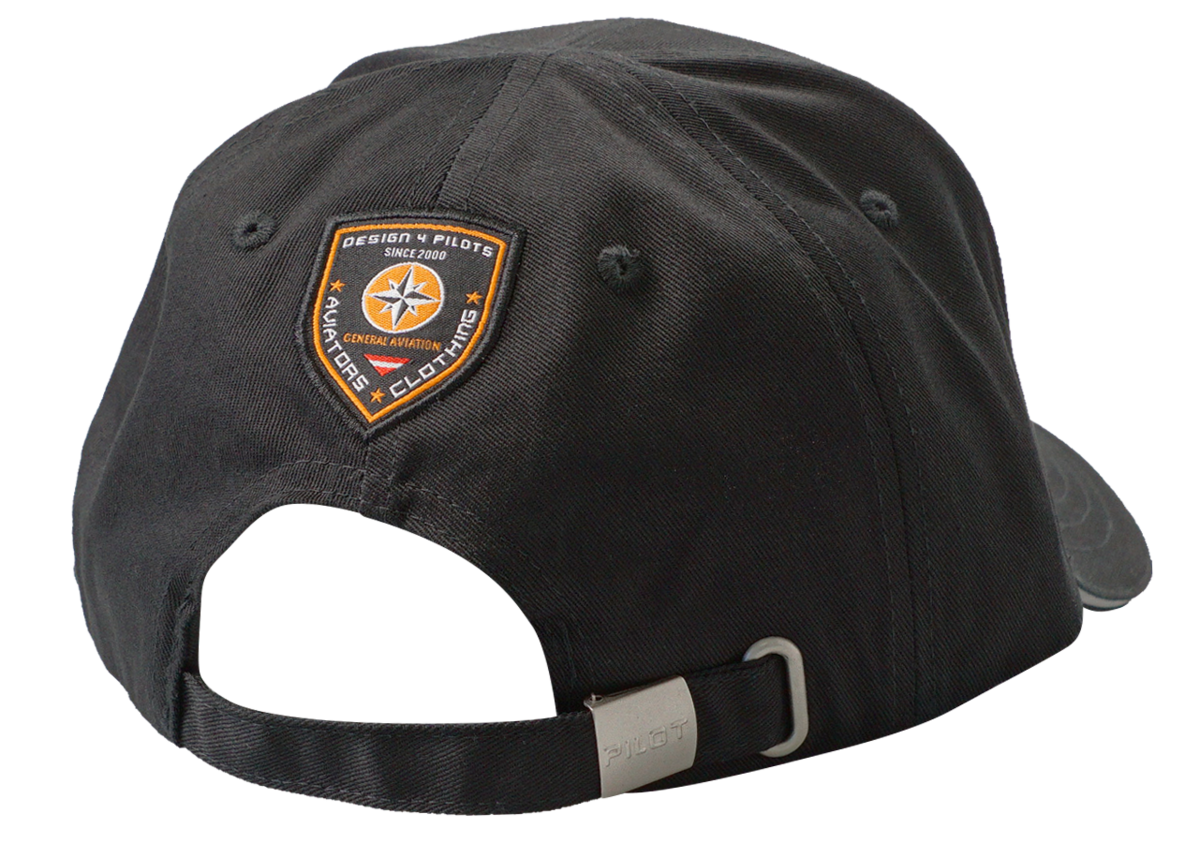 Cap "Pilot" - Baumwolle, Schwarz