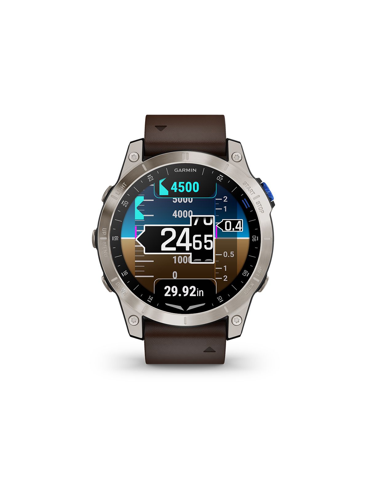Garmin D2 Mach 1 Aviator Smartwatch - Leather Band (brown)