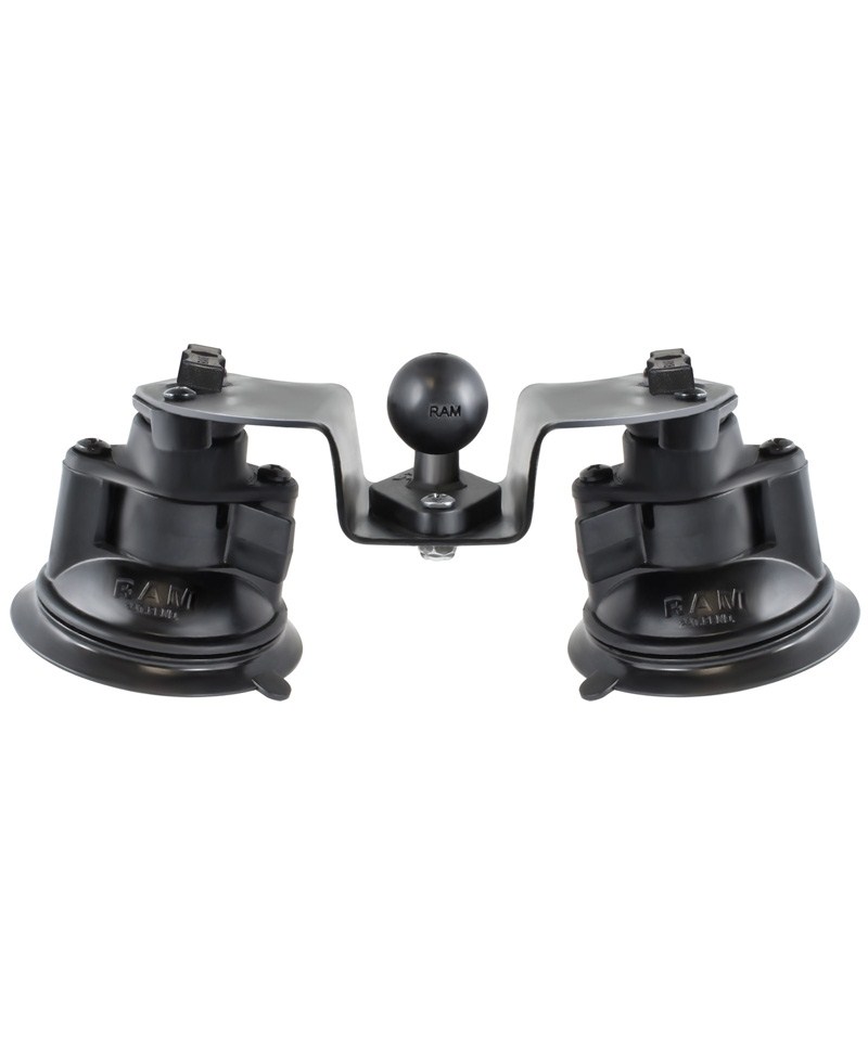 Doppel-Saugfußbasis mit Gelenken für gewölbte Oberflächen (RAM-B-189B-PIV1U) RAM MOUNTS