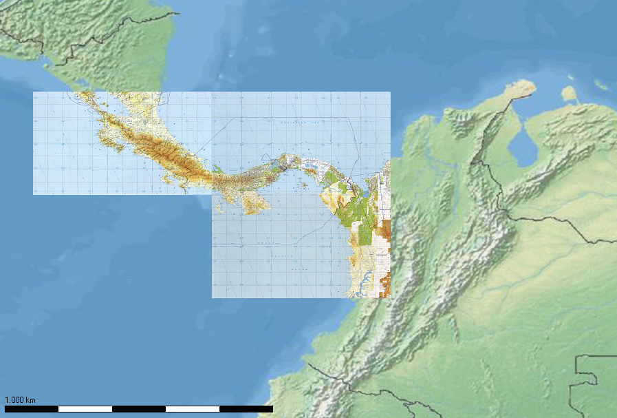 TPC charts - Central America for Flight Planner