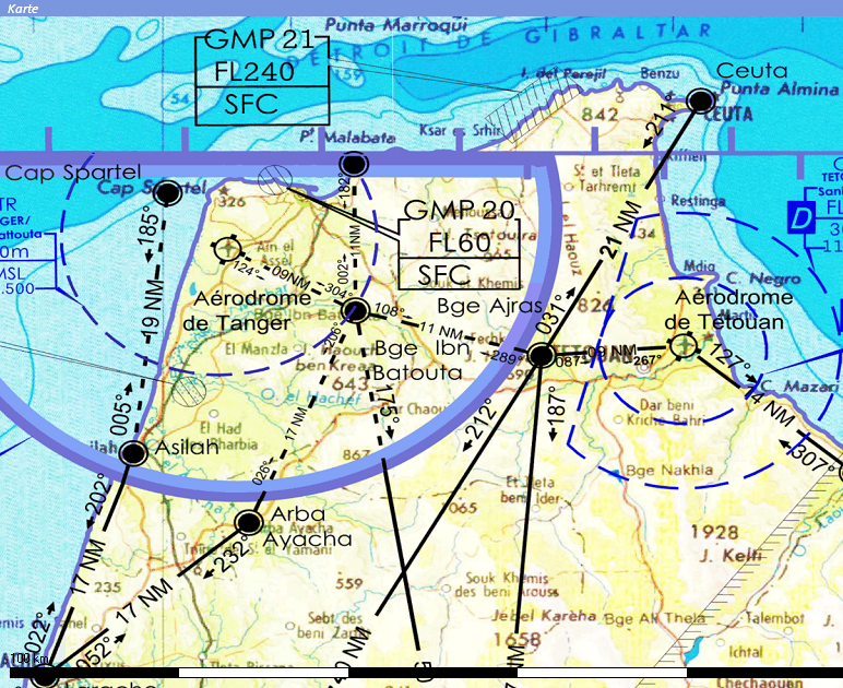 ICAO chart - Morocco for Flight Planner