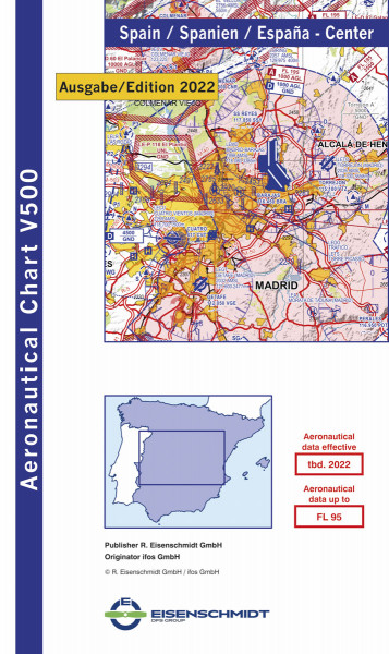 VFR 500 Spain, sheet Central (edition 2022)