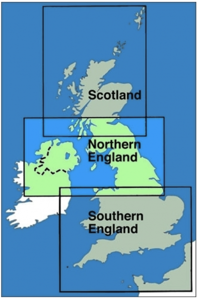 ICAO-Karte Großbritannien: Nordengland + Nordirland 2023