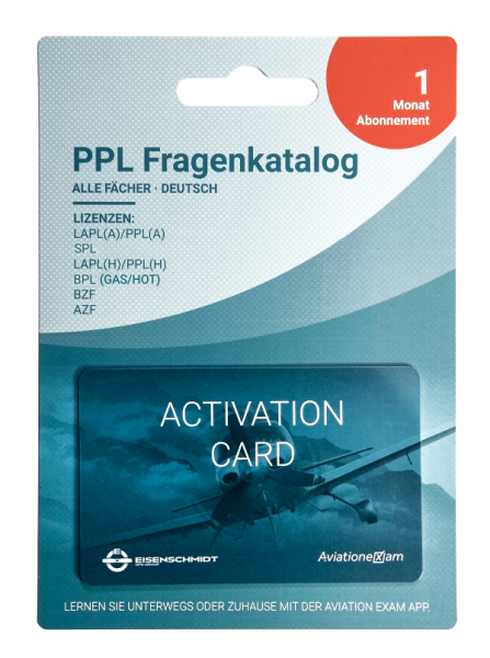 PPL Fragenkatalog Produktkarte 1 Monat Zugriff