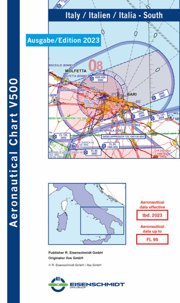 VFR 500 Italy, Sheet South (edition 2023) (preorder)