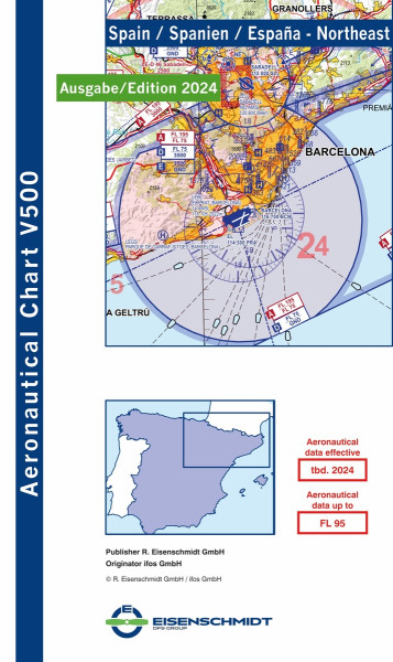 VFR 500 Spain, Northeast Sheet (2023 edition)