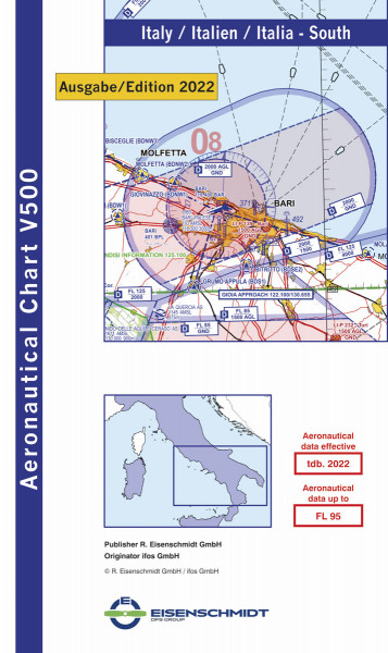 VFR 500 Italy, Sheet South (edition 2022) (preorder)
