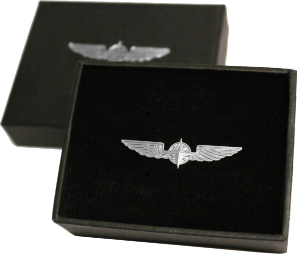 PILOT WINGS SILVER - MEDIUM